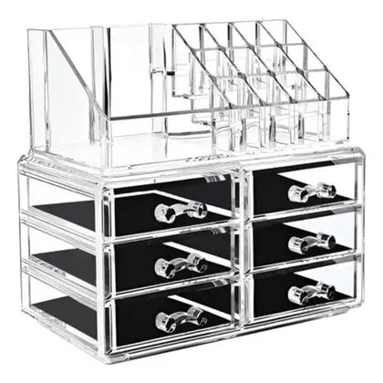 ORGANIZADOR DE MAQUIAGEM COM 6 GAVETAS