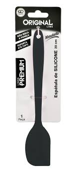 ESPATULA RETA EM SILICONE PREMIUM 20 CM