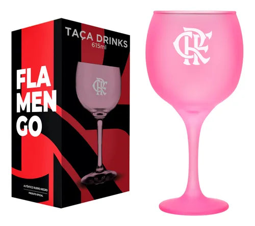 TAÇA DRINKS PRIME 615ML FLAMENGO ROSA
