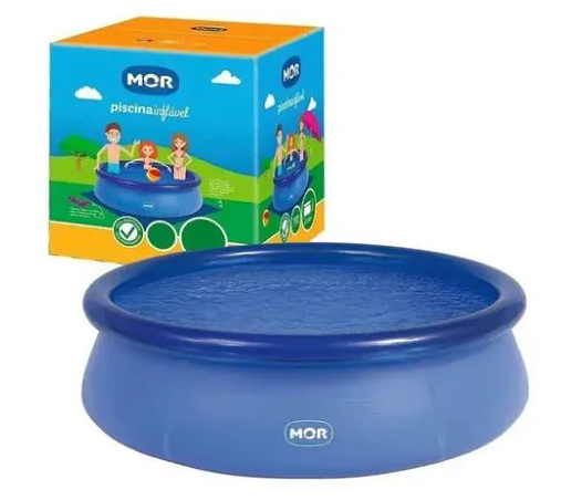 Piscina Splash Fun Diâmetro 1,80m x 63cm 1400 Litros - MOR