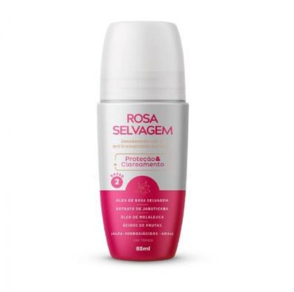 Rosa Selvagem Desodorante Roll-on Clareador 85ml