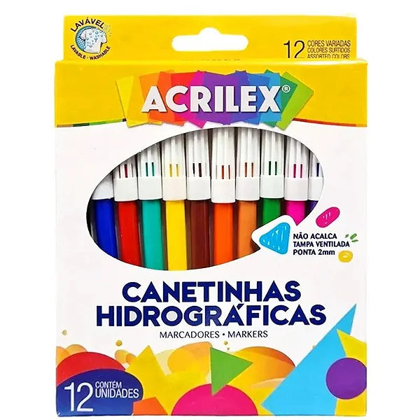 CANETINHAS HIDRO 12 CORES