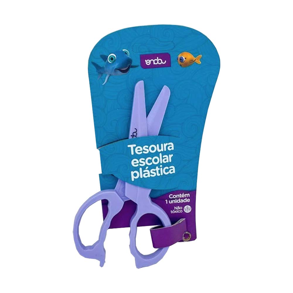 TESOURA ESCOLAR PLASTICA