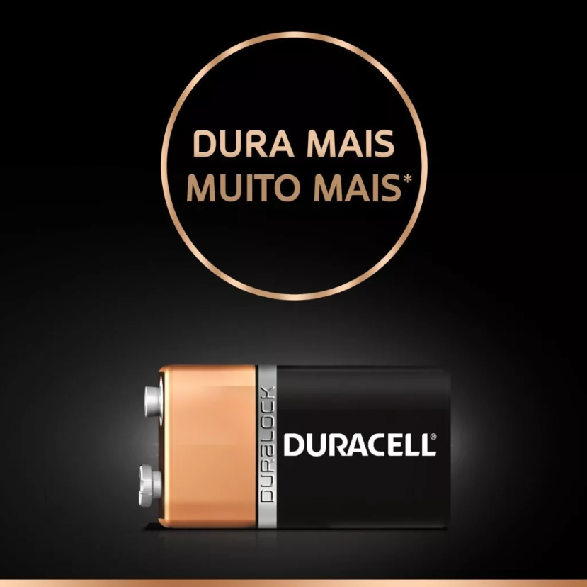 BATERIA 9V ALCALINA DURACELL - MN1604B1