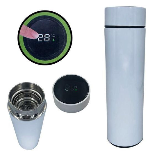 GARRAFA TERMICA 500ML COM SENSOR DE TEMPERATURA