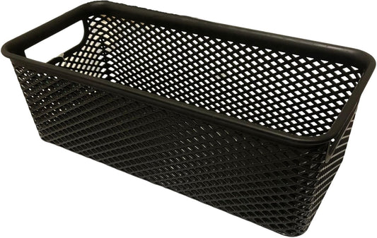 CESTO ORGANIZADOR PRETO 26X12X9 CM LINEA
