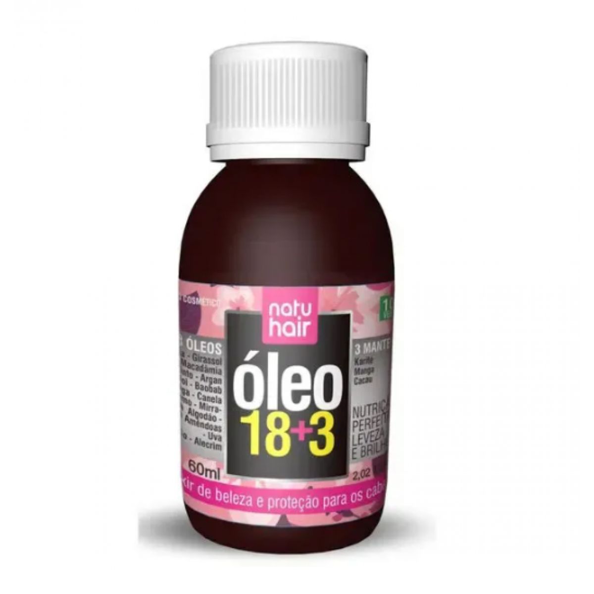 Óleo Capilar 18 Oleos + 3 Manteigas 60ml NatuHair