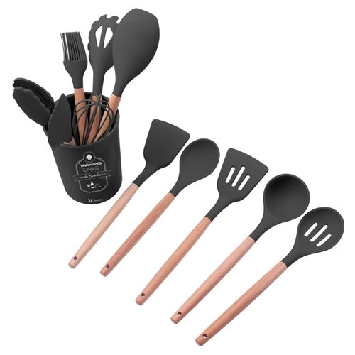 KIT TALHERES PRETO FLORIDA 12PCS