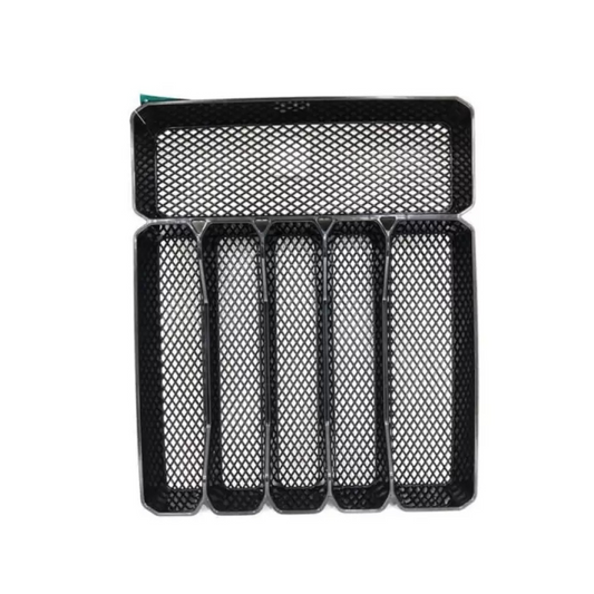 PORTA TALHER 6 DIVISORIAS PRETO 34 X 41 X 5 CM LINEA