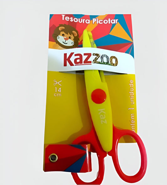 Tesoura Picotar 14cm 5.1/2 Cortes Sortidos Kaz KZ912658