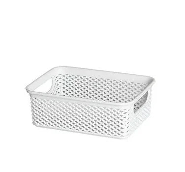 CESTO ORGANIZADOR BRANCO 17X12X6 CM LINEA