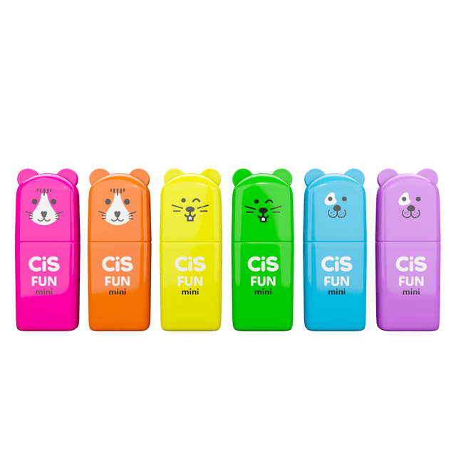 CIS FUN MARCA TEXTO EST C/6 PASTEL