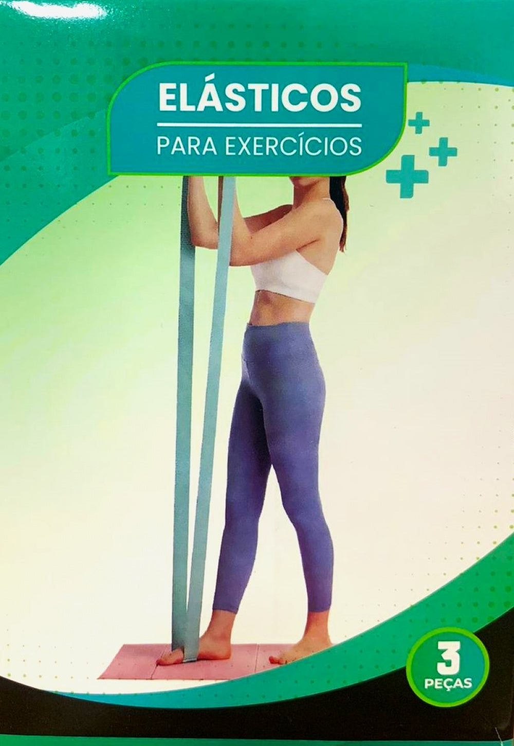 Elástico para exercícios 3 peças