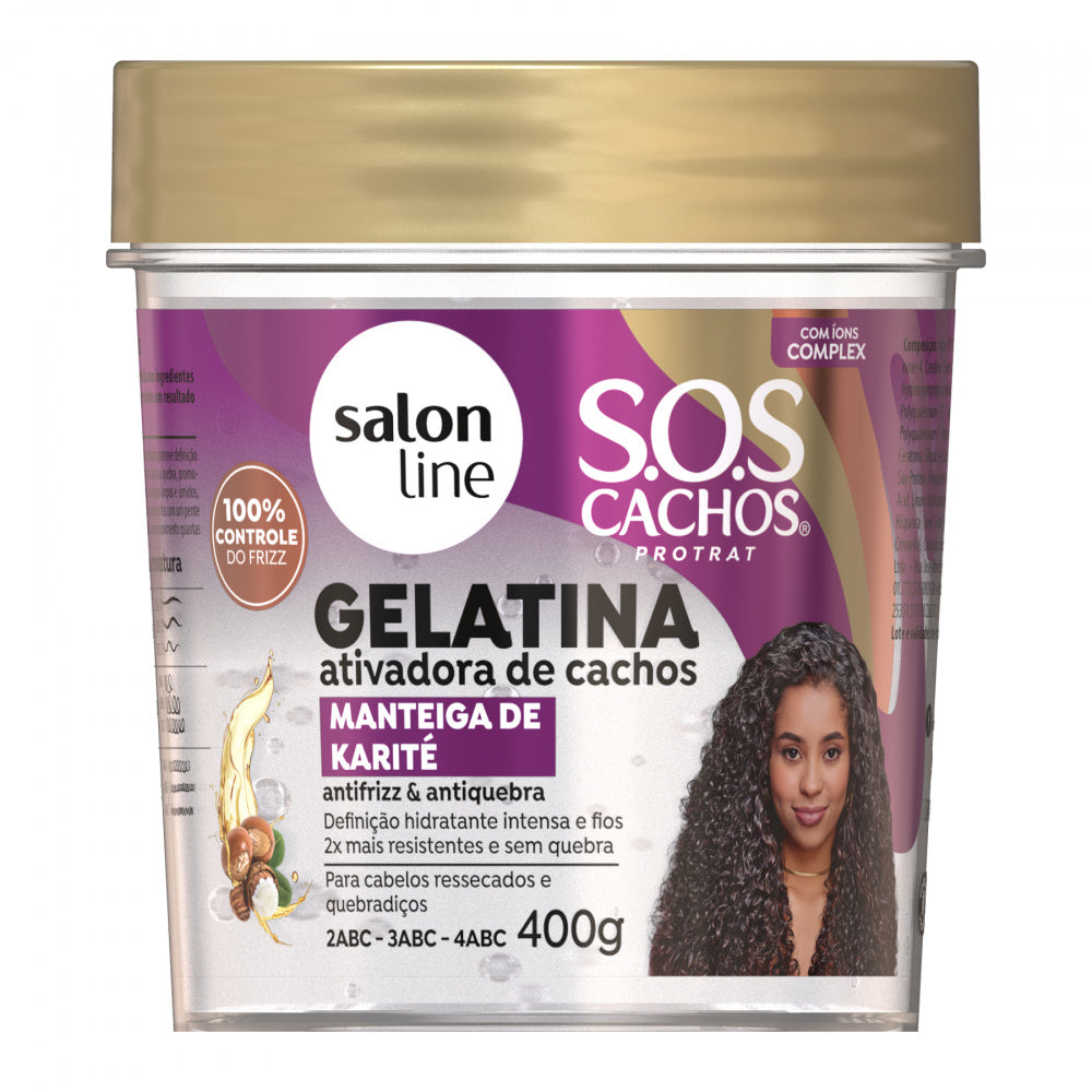 Creme Gelatina Salon Line 400g Sos Cachos Karite