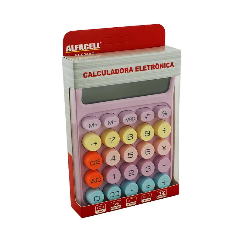 CALCULADORA ELETRONICA EM ABS, PS E COMPONENTES ELETRONICOS; TAMANHO: 16,1X11X3,5CM
