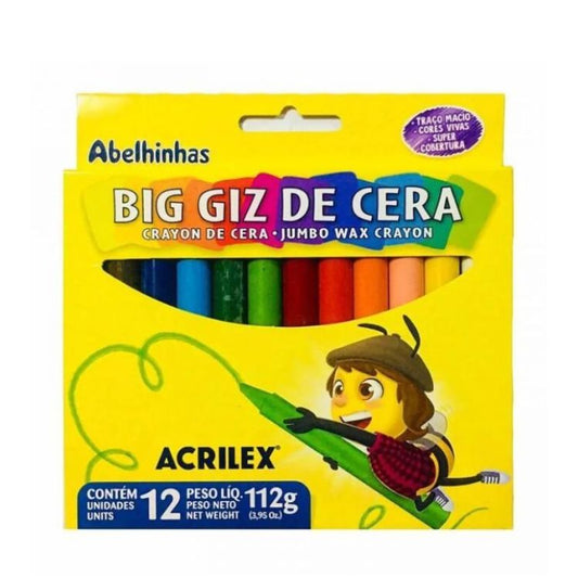 BIG GIZ DE CERA 12 CORES