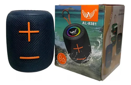 Caixa caixinha de som portátil bluetooth 5.0 potente Altomex AL-8381 cor preto