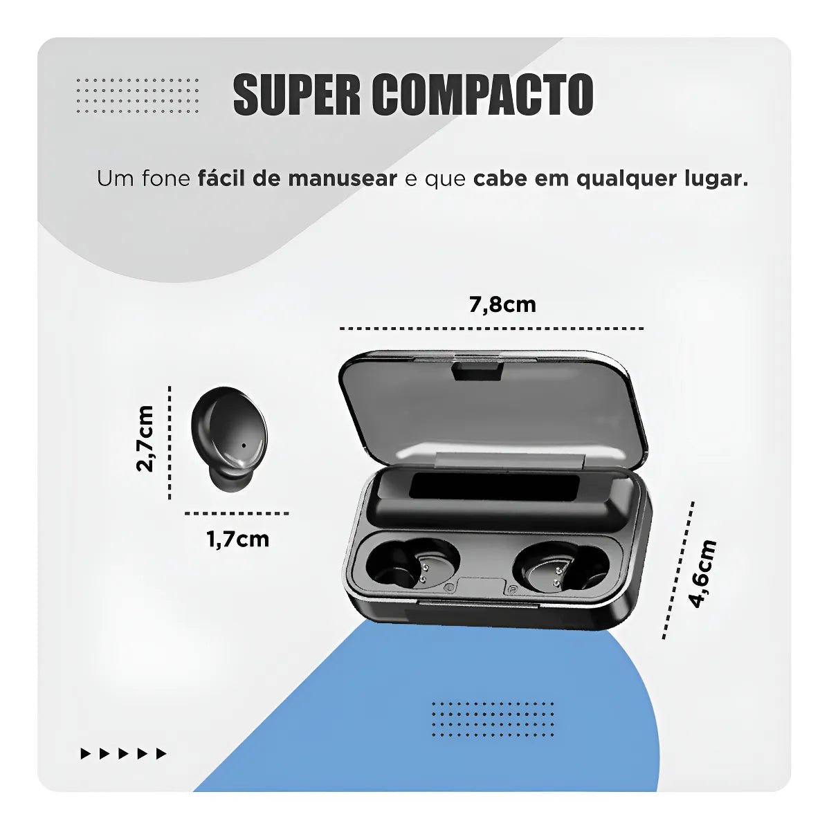 FONE DE OUVIDO SEM FIO - IT BLUE LE-2440