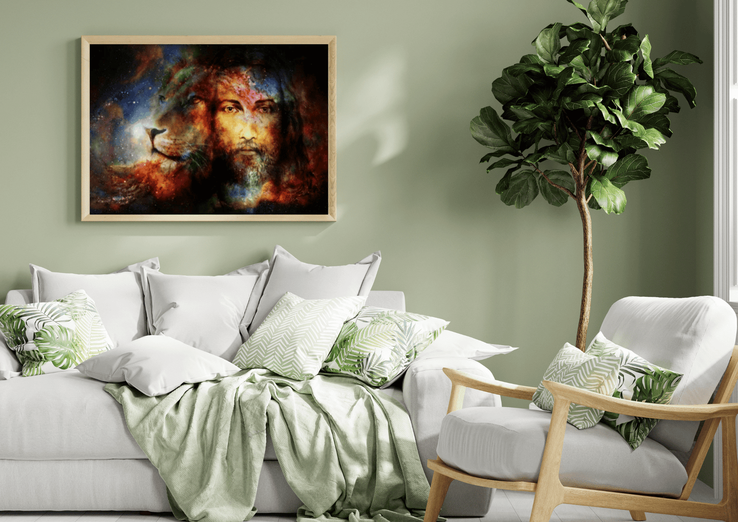 Quadro Decorativo Religioso - Canvas 62x92