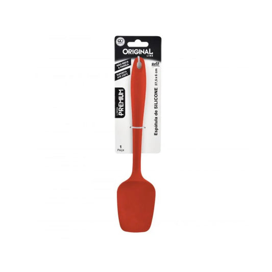 ESPATULA RETA EM SILICONE PREMIUM 27.5 X 6 CM