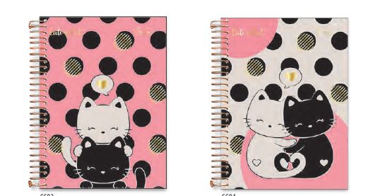 CADERNO ESCOLAR CUTE CAT