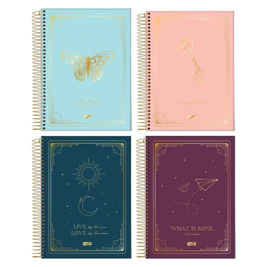 CADERNO ESPIRAL UNIVERSO 80 FLS